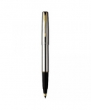 Parker "Frontier Stainless Steel - Gold Trims" ручка роллер