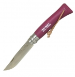 Нож cкладной Opinel 7 VRI Plum с темляком