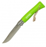 Нож cкладной Opinel 7 VRI Green Apple с темляком